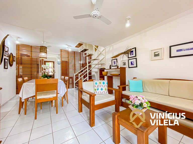 Casa 2 suítes condomínio frente praia C.Vermelha