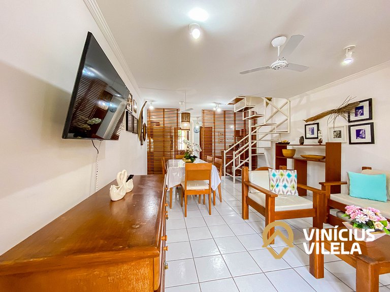 Casa 2 suítes condomínio frente praia C.Vermelha