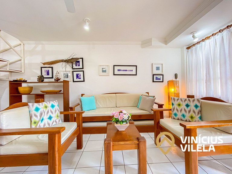 Casa 2 suítes condomínio frente praia C.Vermelha