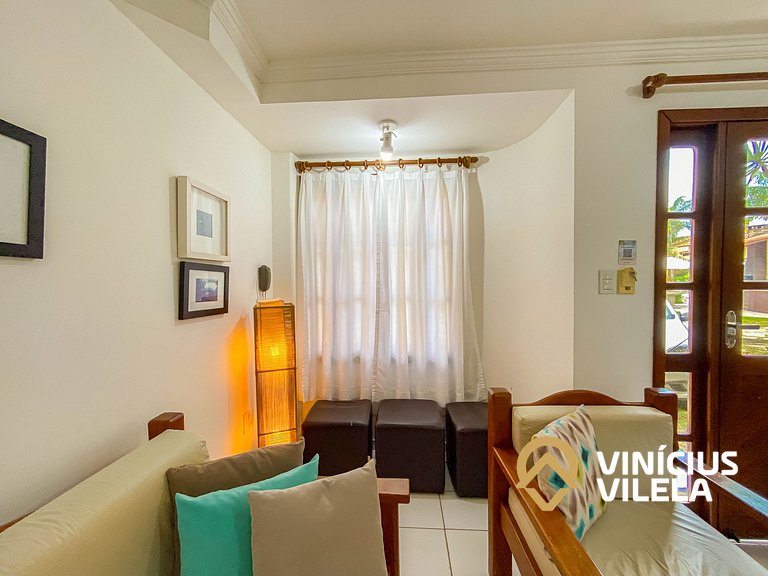 Casa 2 suítes condomínio frente praia C.Vermelha