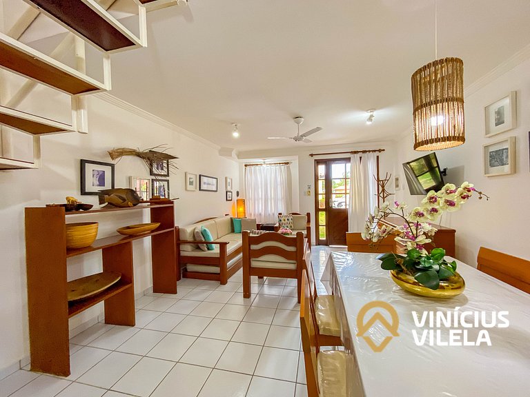 Casa 2 suítes condomínio frente praia C.Vermelha