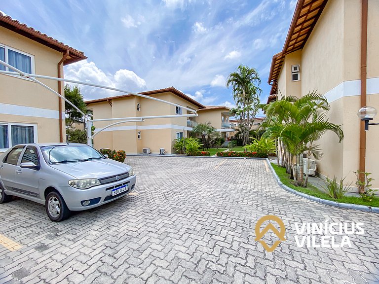 Apto no pavimento superior com 2 quartos (ambos com ar condi