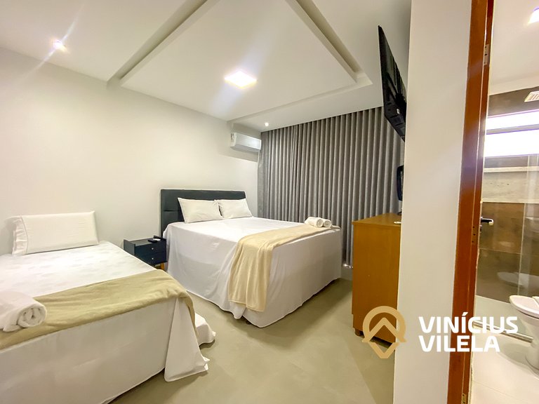 Casa Individual com 2 suítes, cozinha completa, Internet pri