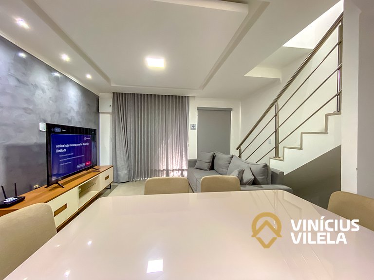 Casa Individual com 2 suítes, cozinha completa, Internet pri