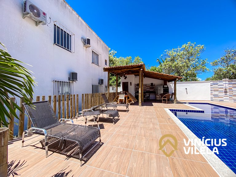 Apto 3 quartos sendo 1 suíte, mobilia de excelente padrão ac