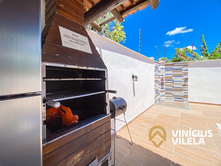 Apê pavimento superior com 3 quartos com ar condicionado, va