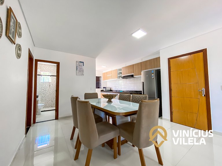 Apto 3 quartos sendo 1 suíte, mobilia de excelente padrão ac