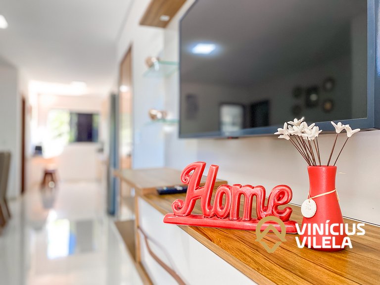 Apto 3 quartos sendo 1 suíte, mobilia de excelente padrão ac