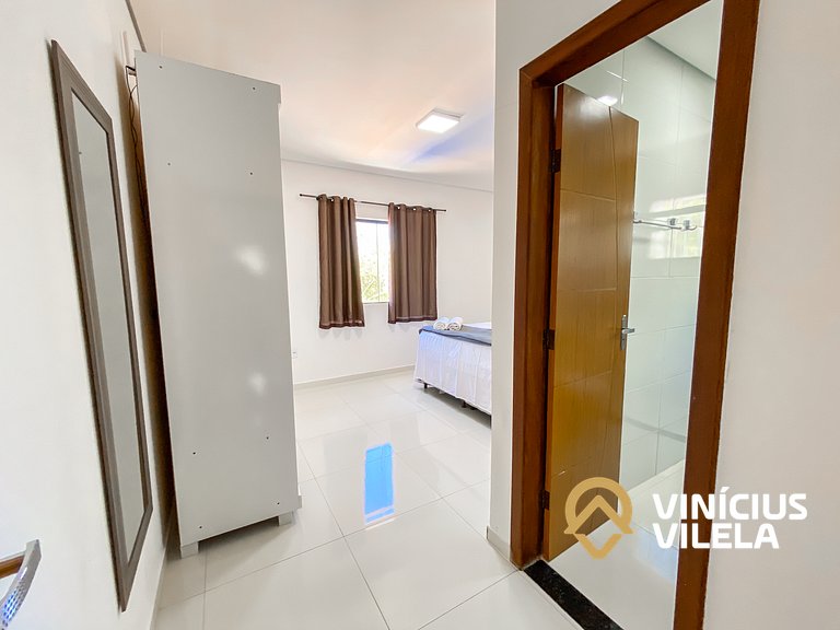 Apto 3 quartos sendo 1 suíte, mobilia de excelente padrão ac