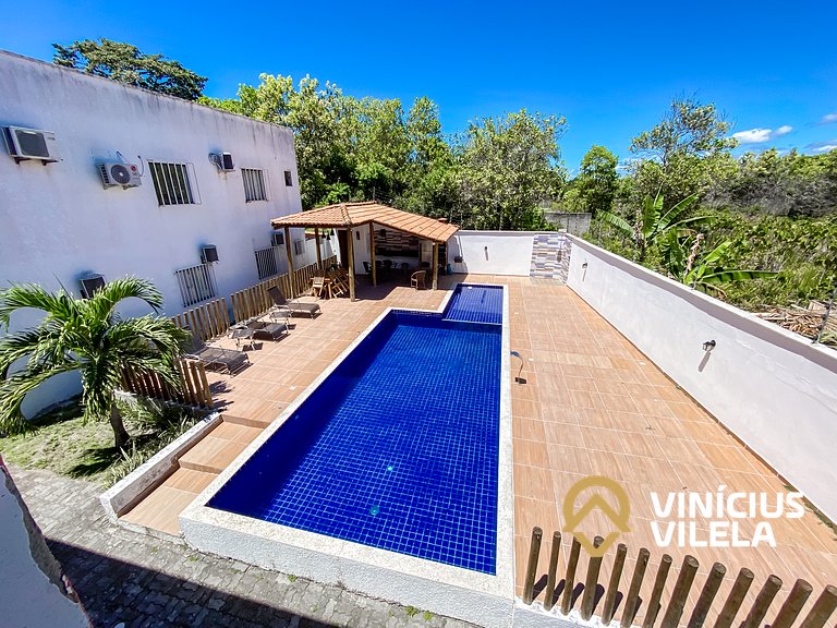 Apto 3 quartos sendo 1 suíte, mobilia de excelente padrão ac