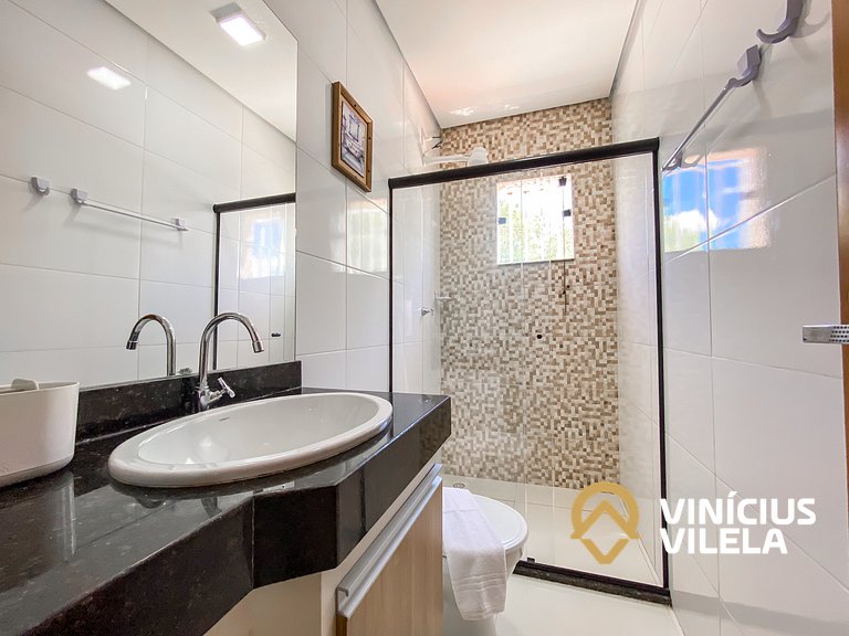 Apto 3 quartos sendo 1 suíte, mobilia de excelente padrão ac