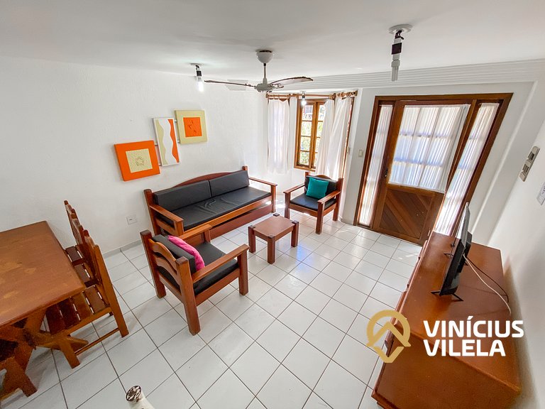 Casa com 2 suítes (todas com ar), churrasqueira e internet p