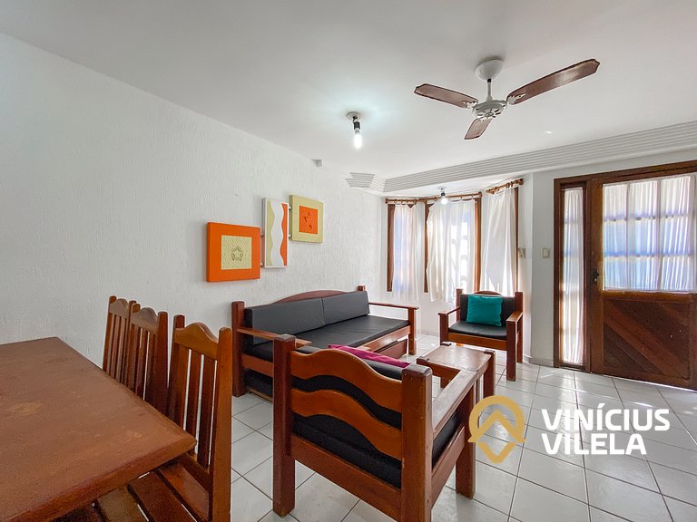 Casa com 2 suítes (todas com ar), churrasqueira e internet p