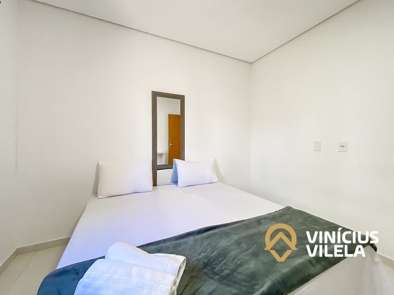 Apto 3 quartos sendo 1 suíte, mobilia de excelente padrão ac