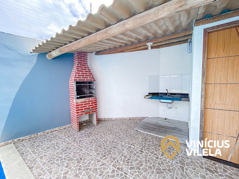 Apto no pavimento superior com 2 quartos (ambos com ar)com v