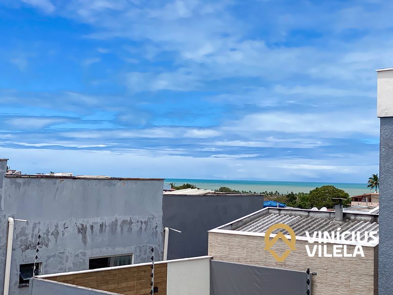 Apto no pavimento superior com 2 quartos (ambos com ar)com v