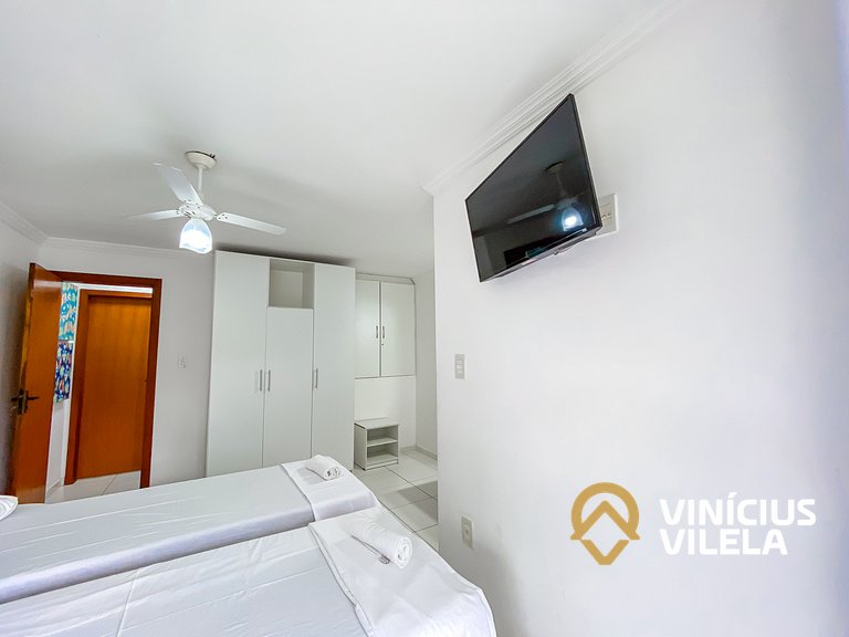 Casa com 3 suítes todas com ar condicionado, churrasqueira p