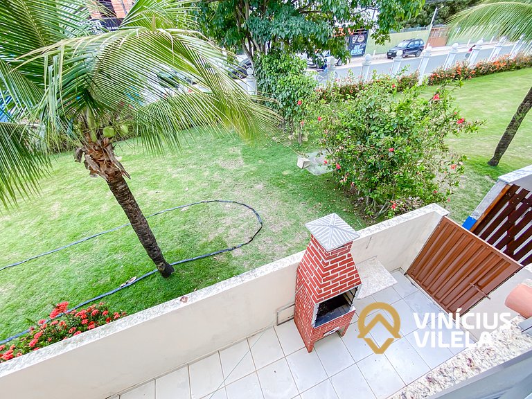 Casa com 3 suítes todas com ar condicionado, Sala climatizad