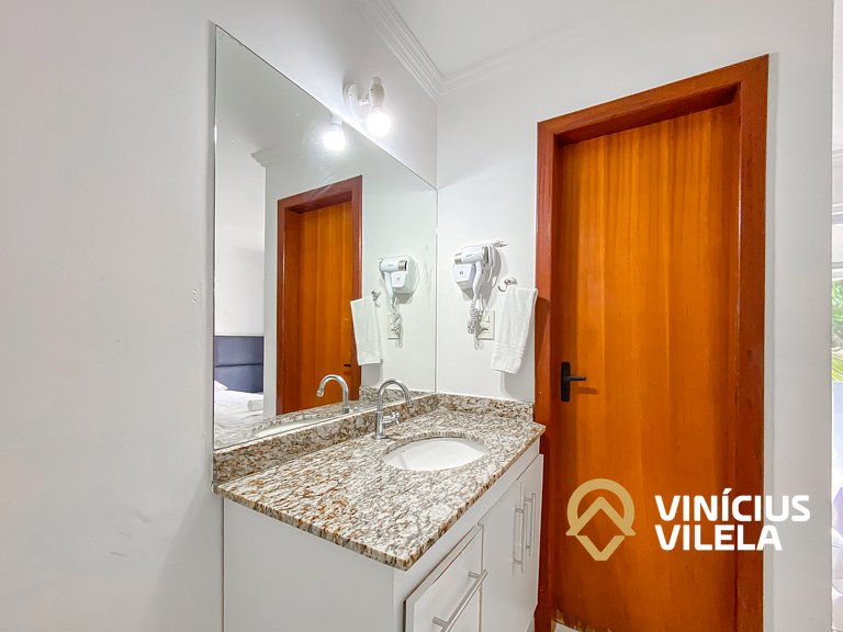 Casa com 3 suítes todas com ar condicionado, Sala climatizad