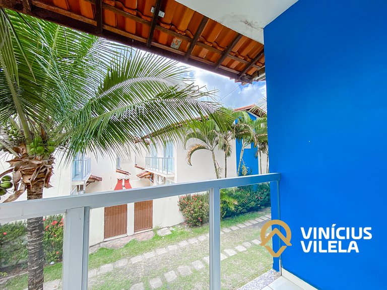 Casa com 3 suítes todas com ar condicionado, churrasqueira p