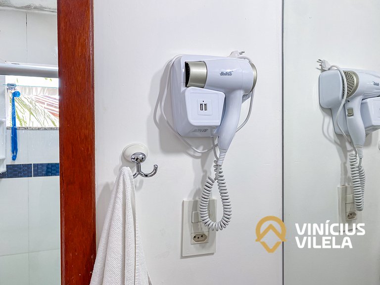 Casa com 3 suítes todas com ar condicionado, Sala climatizad