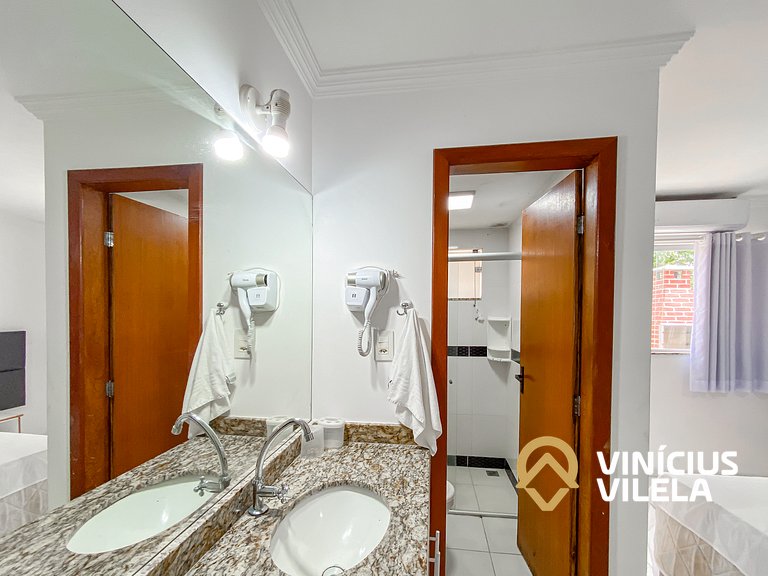 Casa com 3 suítes todas com ar condicionado, Sala climatizad