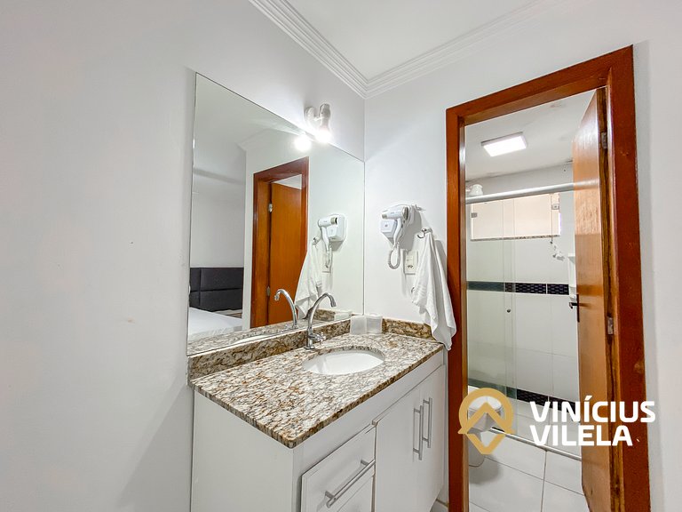 Casa com 3 suítes todas com ar condicionado, Sala climatizad