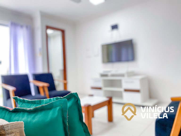 Casa com 3 suítes todas com ar condicionado, churrasqueira p