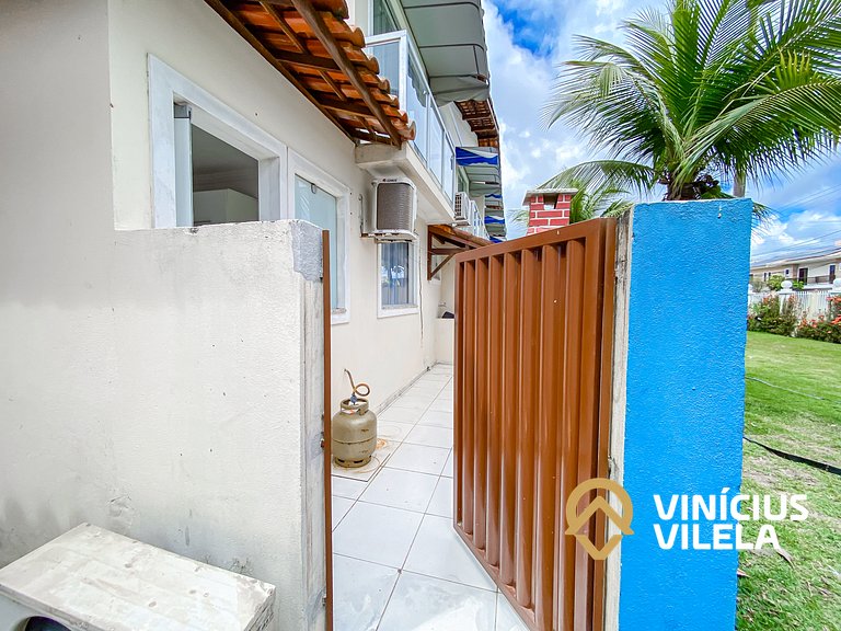 Casa com 3 suítes todas com ar condicionado, Sala climatizad