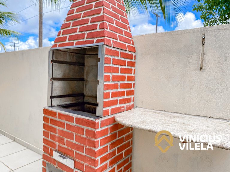 Casa com 3 suítes todas com ar condicionado, Sala climatizad