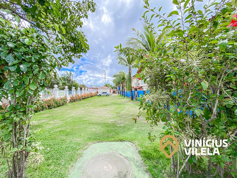 Casa com 3 suítes todas com ar condicionado, Sala climatizad