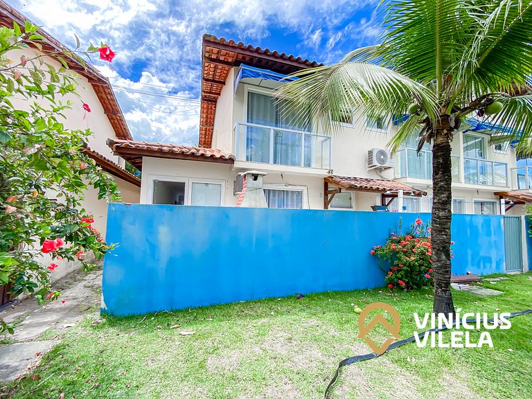 Casa com 3 suítes todas com ar condicionado, Sala climatizad