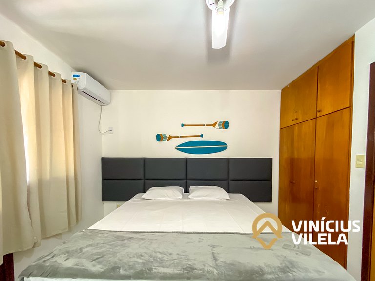 Casa com 3 suítes ambas com ar condicionado e TV, gourmet pr