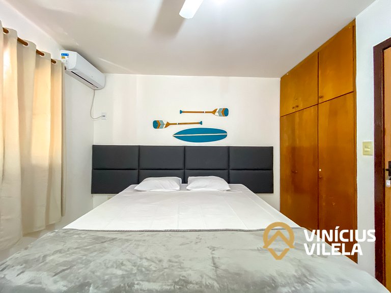 Casa com 3 suítes ambas com ar condicionado e TV, gourmet pr