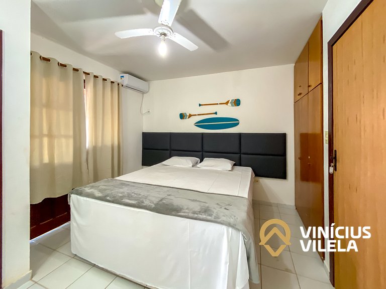 Casa com 3 suítes ambas com ar condicionado e TV, gourmet pr