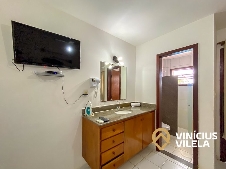 Casa com 3 suítes ambas com ar condicionado e TV, gourmet pr