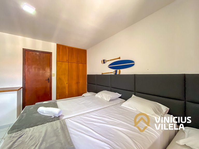 Casa com 3 suítes ambas com ar condicionado e TV, gourmet pr