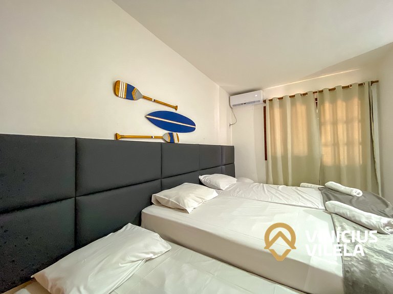 Casa com 3 suítes ambas com ar condicionado e TV, gourmet pr