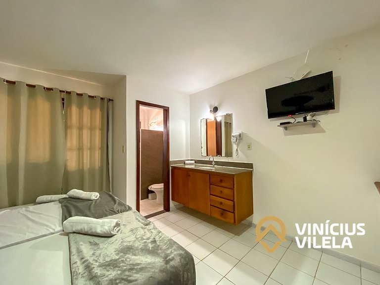 Casa com 3 suítes ambas com ar condicionado e TV, gourmet pr