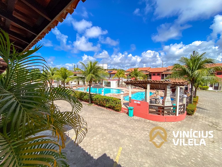 Casa com 3 suítes ambas com ar condicionado e TV, gourmet pr