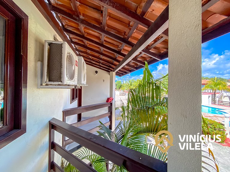 Casa com 3 suítes ambas com ar condicionado e TV, gourmet pr