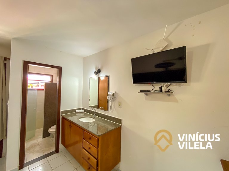 Casa com 3 suítes ambas com ar condicionado e TV, gourmet pr