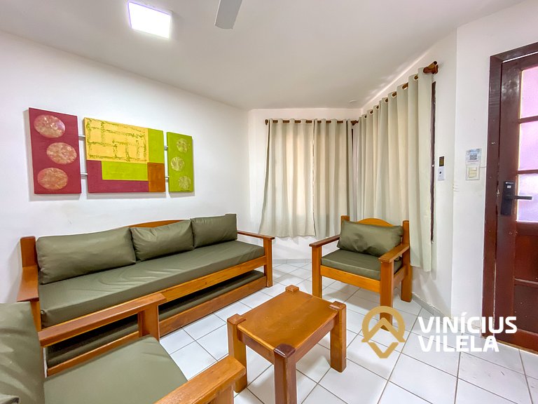 Casa com 3 suítes ambas com ar condicionado e TV, gourmet pr