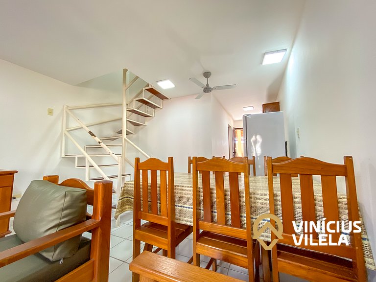 Casa com 3 suítes ambas com ar condicionado e TV, gourmet pr