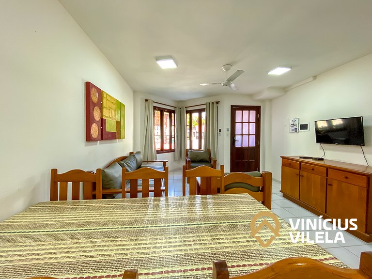 Casa com 3 suítes ambas com ar condicionado e TV, gourmet pr