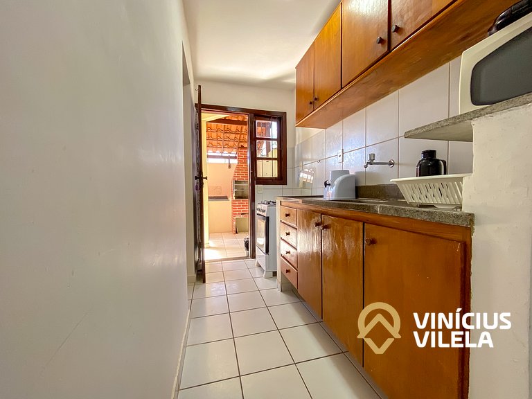 Casa com 3 suítes ambas com ar condicionado e TV, gourmet pr