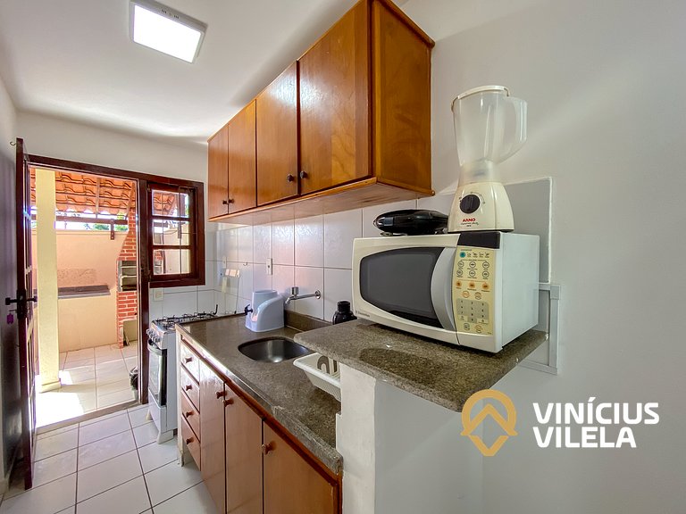Casa com 3 suítes ambas com ar condicionado e TV, gourmet pr