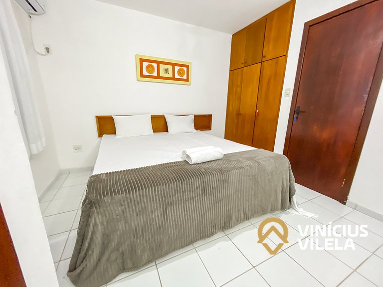 Casa com 2 suítes ambas com ar condicionado e TV, e internet