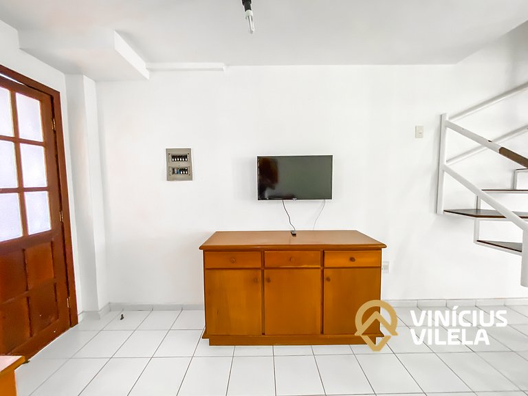 Casa com 2 suítes ambas com ar condicionado e TV, e internet