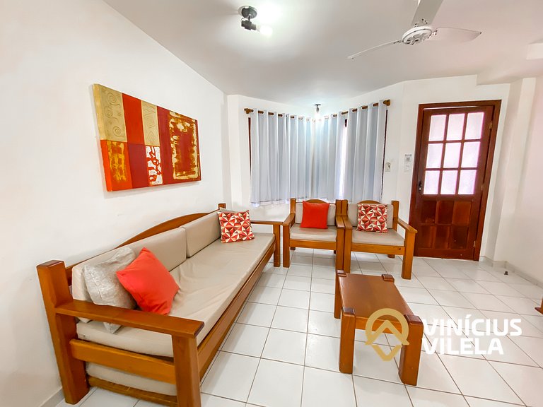 Casa com 2 suítes ambas com ar condicionado e TV, e internet